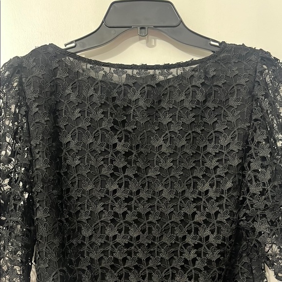 Joie from Nordstrom Black‎ Lace Puff Sleeve Top Small - Picture 8 of 10